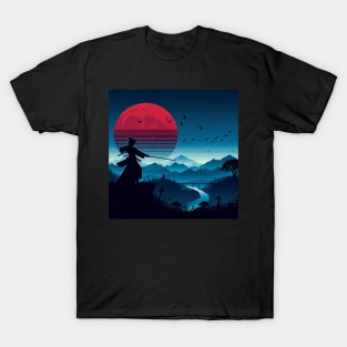 Samurai Silhouette #6 T-Shirt